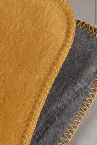 Deka Simply Blanket Anthracite Yellow 150x200