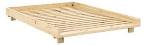 Bračni krevet od masivnog bora s podnicom 180x200 cm u prirodnoj boji Social Bed – Karup Design