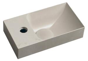 Svijetlo sivi betonski umivaonik za WC 31x17 cm Piccolino – Sapho