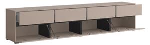 TV stol Austin BC101Crna, Svijetlo smeđa, 225x48x40cm