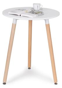 Bijeli okrugli stolić 60cm