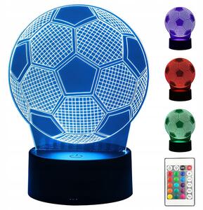 Usb led rgb 3d ukrasna lampa daljinski upravljač za nogometnu loptu