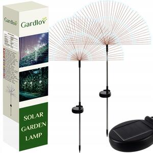 Set 2x LED hladno bijela solarna ukrasna lampa fontana fiberglass 89cm