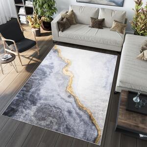 Moderan sivi tepih s apstraktnim uzorkom Širina: 160 cm | Duljina: 230 cm