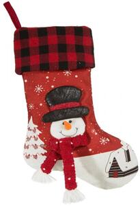 Crvene čizme Djeda Mraza sa snjegovićem