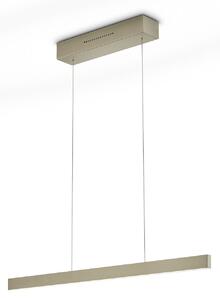 Knapstein LINDA-72 LED viseća lampa, brončani efekt, 72 cm, upravljanje gestama, prigušiva, Bronca / stari mesing, Dnevni boravak/blagovaonica, Aluminij