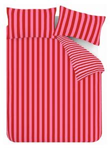 Crvena/ružičasta 3-dijelna posteljina za bračni krevet 200x200 cm Stripe Tease – Sassy B