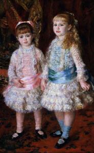 Pierre Auguste Renoir - Reprodukcija umjetnosti Pink and Blue or, The Cahen d'Anvers Girls, 1881, (24.6 x 40 cm)