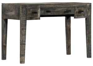 VidaXL Radni stol crni 110 x 50 x 75 cm od masivnog drva manga
