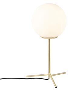 Art deco stolna svjetiljka mesing sa opalovim staklom 45,5 cm - Pallon