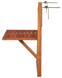 VidaXL Viseći stol za balkon 64,5 x 44 x 80 cm masivno bagremovo drvo