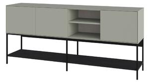 Zelena/crna komoda 180x80x40 cm Amira – Marckeric