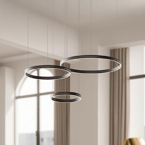 Milagro Lighting LED viseća svjetiljka Gravity, 3 žarulje, metalna, crna, 4000 K, Crno, Dnevni boravak/blagovaonica, Metal