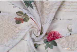 Bijelo-ružičasta prozirna zavjesa 300x245 cm Shoyo – Mendola Fabrics