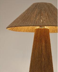 Svjetlo smeđa stolna lampa sa sjenilom od jute (visina 46 cm) Renee – Kave Home