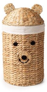 Dječja kutija za pohranu od vodenog zumbula u prirodnoj boji ø 30x56 cm Bear – Compactor