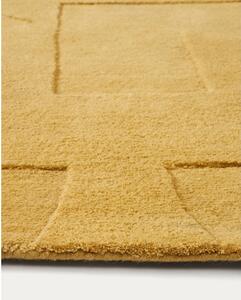 Senf žuti vunen tepih 160x230 cm Maie – Kave Home