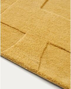Senf žuti vunen tepih 160x230 cm Maie – Kave Home