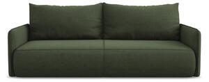 Zelena sklopiva/s prostorom za odlaganje sofa 216 cm Nanea – Makamii