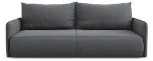 Siva sklopiva/s prostorom za odlaganje sofa 216 cm Nanea – Makamii