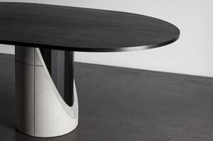 Blagovaonski stol s pločom u dekoru hrasta 180x120 cm Sharp - Lyon Béton