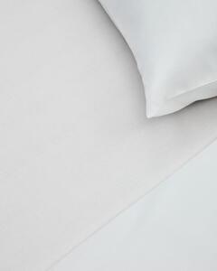 Bijela plahta s gumom od pamučnog perkala 90x200 cm Teia – Kave Home