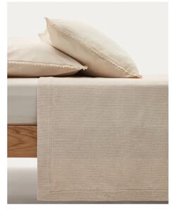 Bež pamučan prekrivač za bračni krevet 180x250 cm Bedar – Kave Home