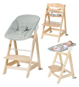 Svijetlo zelena/u prirodnoj boji dječja blagovaonska stolica Style Born Up 2in1 – Roba