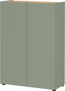Kadulja zeleni ormarić u dekoru hrasta 74x105x33 cm Alviano – Germania