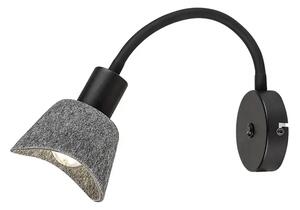 Farelia ZIDNA SVJETILJKA E14 1X MAX 10W/CRNA/IP20 RA73009