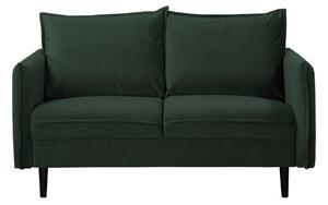 Tamno zelena baršunasta sofa 138 cm Juli – Ropez