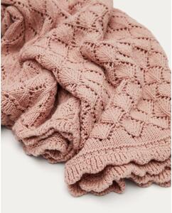 Ružičasta pamučna pletena deka za bebe 70x100 cm Ria – Kave Home