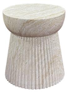 Okrugao vrtni stolić od kamenine ø 37 cm Bonn – House Nordic