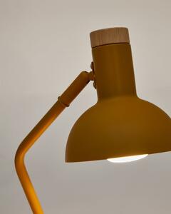 Senf žuta stolna lampa s metalnim sjenilom (visina 37 cm) Katia – Kave Home