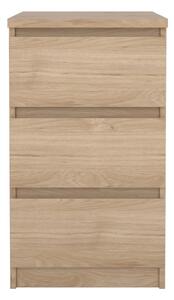 Komoda u dekoru hrasta u prirodnoj boji 40x70x50 cm Naia – Tvilum