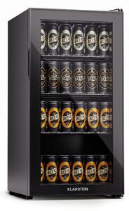 Klarstein Beersafe 74 Slim, hladnjak, 74 litre, 3 police, panoramska staklena vrata