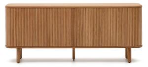 Komoda u dekoru jasena s kliznim vratima u prirodnoj boji 180x75,5x40 cm Mailen – Kave Home
