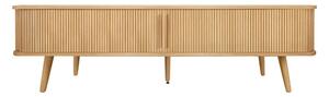 TV komoda u dekoru hrasta u prirodnoj boji 178x50x40 cm Rove – Woodman