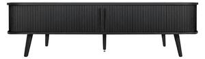 Crna TV komoda u dekoru hrasta 178x50x40 cm Rove – Woodman