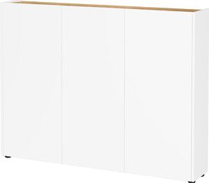 Bijeli ormarić u dekoru hrasta 138x105x25 cm Libbiano – Germania