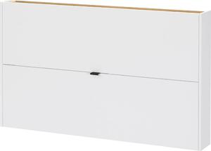 Bijeli preklopni/viseći ormarić za cipele u dekoru hrasta 140x83x18 cm Ameca – Germania
