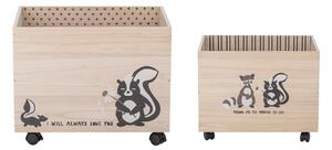 Drvene dječje kutije za odlaganje u setu od 2 kom Nonni - Bloomingville Mini