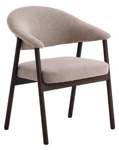 Bež blagovaonske stolice u setu s naslonima za ruke 2 kom od punog hrasta Elk – Unique Furniture