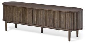Smeđa TV komoda u dekoru hrasta 180x56x40 cm Meta – Unique Furniture