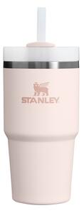 Svijetlo ružičasta termosica od nehrđajućeg čelika sa slamkom 600 ml Quencher H2.0 FlowState Tumbler Rose Quartz – Stanley