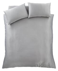 Siva posteljina za krevet 135x200 cm Silky Soft - Catherine Lansfield