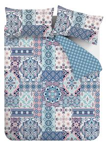 Plava posteljina za bračni krevet 200x200 cm Boho - Catherine Lansfield