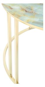 Bijelo-zlatni stolić za kavu Mauro Ferretti Sepa, ø 75 cm
