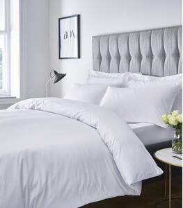 Bijela posteljina za jedan krevet 135x200 cm Satin Stripe - Catherine Lansfield