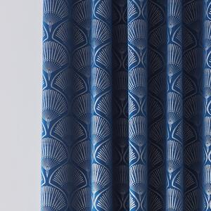Plave zavjese u kompletu od 2 kom 229x168 cm Art Deco Pearl - Catherine Lansfield
